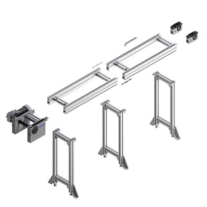 Components of the accumulation roller chain Vplus conveyor units