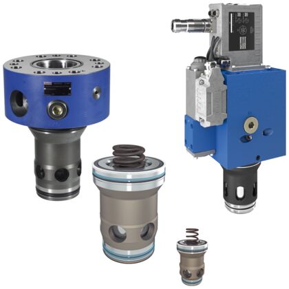 Cartridge valves ISO 7368
